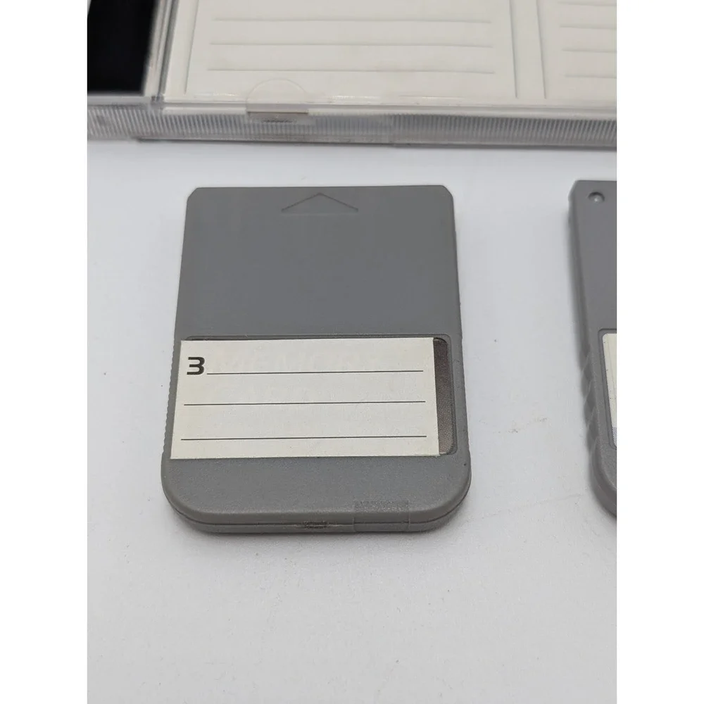 1994 Sony Playstation 1 - PS1 Official OEM Memory Card With Case Gray